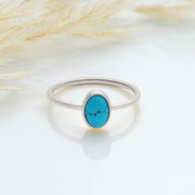 Natural Oval Turqouise Stone Ring I